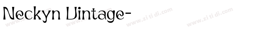 Neckyn Vintage字体转换
